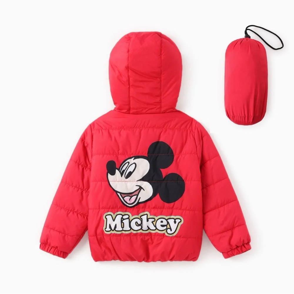 NEW Disney Red Mickey Mouse puffer Jacket unisex - Picture 2 of 8